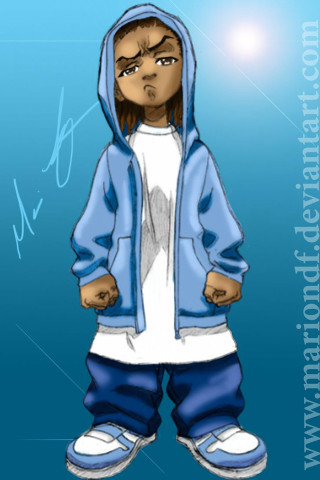 Blue hoodie darkskin girl brownhair - cell free wallpaper