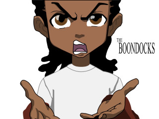 Surprised man cartoon hands front - front of him free wallpaper