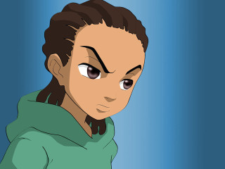 Cartoon woman ponytail green shirt - a cartoon of a woman free wallpaper