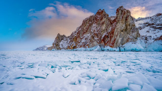 Mountain snow clouds lake ice - arkhip kuindzhi free wallpaper