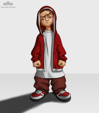 Cartoon person hoodie red jacket - a red jacket free wallpaper