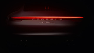 Porsche suv backend tailight dark - panfuturism free wallpaper for desktop