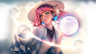 Pink hair cowboy hat crystal - a cowboy hat free wallpaper