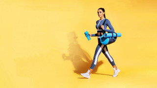 Woman blue sports suit blue - a blue object free wallpaper