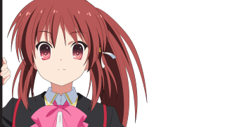 Girl pink hair holding bow - a pink bow free wallpaper
