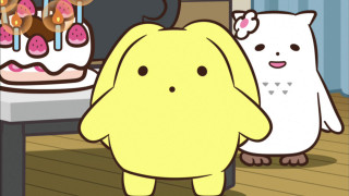 Yellow dog white bear cake - furry free wallpaper
