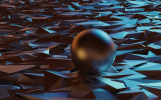 Large egg blue purple triangles - a surface free wallpaper