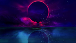 Eclipse reflection moon water space - a reflection of the moon free wallpaper