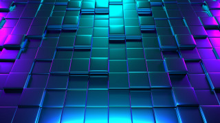 Blue purple vaporwave 3d chainlink - vaporwave color free wallpaper
