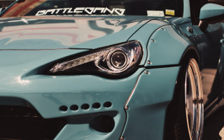 Car battlend sticker closeup beeple - sticker free wallpaper