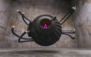 Strange object room light center - cinema 4 d free wallpaper