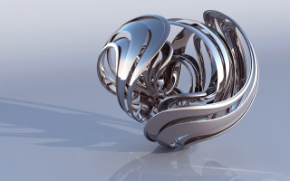 Metal curve shadow kinetic raytrace - kinetic art free wallpaper
