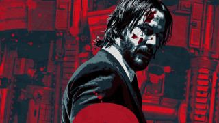 Man bloody face beard suit - bloody free wallpaper