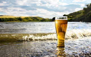 Beach beer waves sky island - top of a beach next free wallpaper