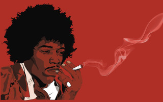 Man smoking cigarette red background - a man smoking free wallpaper