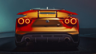 Red sports car lights dark - a red sports car free wallpaper