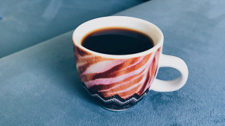 Coffee cup blue tablecloth cloisonnism - afewerk tekle free wallpaper