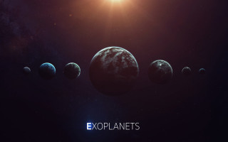 Exoplanets sun planets space scene - exekia free wallpaper