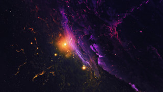 Colorful space bright light star - a bright light in the middle of it free wallpaper