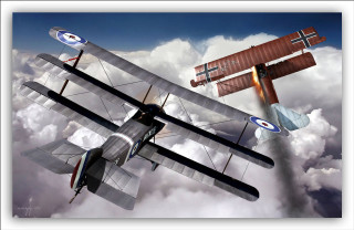Plane flying sky clouds cross - cloud below free wallpaper