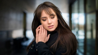 Woman long hair serious ear - daphne mcclure free wallpaper