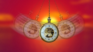 Clock chain gear tower 3d - blender and photoshop free wallpaper