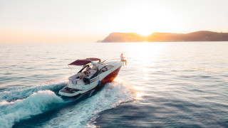 Sunset boat water dock island - eric zener free wallpaper