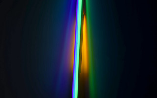 Tall light beam rainbow neon - bruce nauman free wallpaper