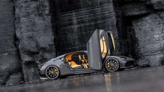 Car door open rock wall - fan kuan free wallpaper