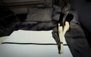 Eve ryder long hair glasses - a pillow free wallpaper