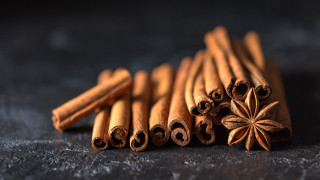 Cinnamon sticks star black background - verdadism free wallpaper