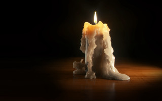 Candle table black background white - a candle free wallpaper