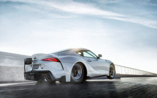White sports car road traintrack - a road next free wallpaper