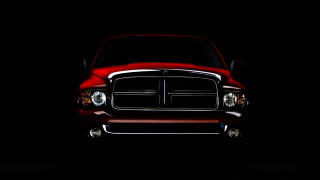 Red car dark hood headlights - the dark free wallpaper