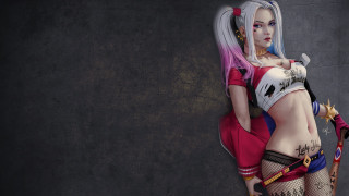 Woman sword fantasy 3d pink - art free wallpaper for desktop