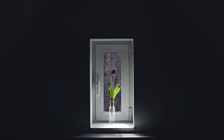 Door flower dark room light - a flemish baroque free wallpaper