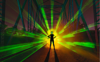 Tunnel hologram green beams award - a tunnel free wallpaper