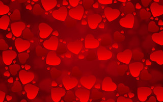 Red background hearts pattern love 2 - andries stock free wallpaper