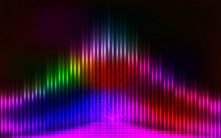 Colorful lines rainbow hologram ferriswheel - a white border free wallpaper