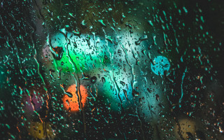 Rainy traffic light impressionist ocean - impressionist free wallpaper