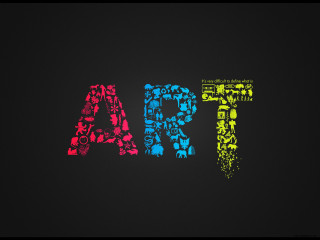 Black background colorful word rad - the letter free wallpaper