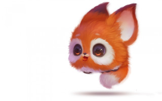 Stuffed fox digital painting furry - chippy free wallpaper