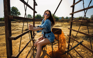 Elina karimova dirt field cow - fashion photoshoot free wallpaper for desktop