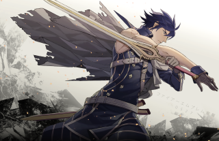 Man sword wings back heroic - baiōken eishun free wallpaper for desktop