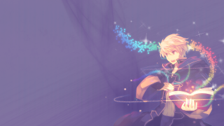 Anime character book rainbow light - a book free wallpaper