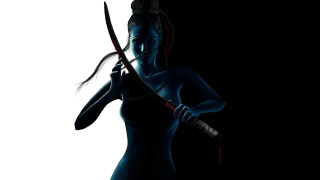 Woman bikini knife blood dark - a bloody knife free wallpaper