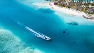 Boat beach resort water blue - blue water free wallpaper