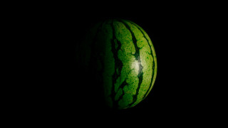 Watermelon dark green stripe photorealism - a watermelon free wallpaper