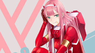 Pink haired cat eared military - background free wallpaper