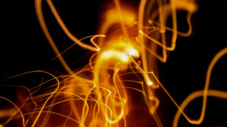 Blurry fire yellow light abstract - abstract expressionism free wallpaper